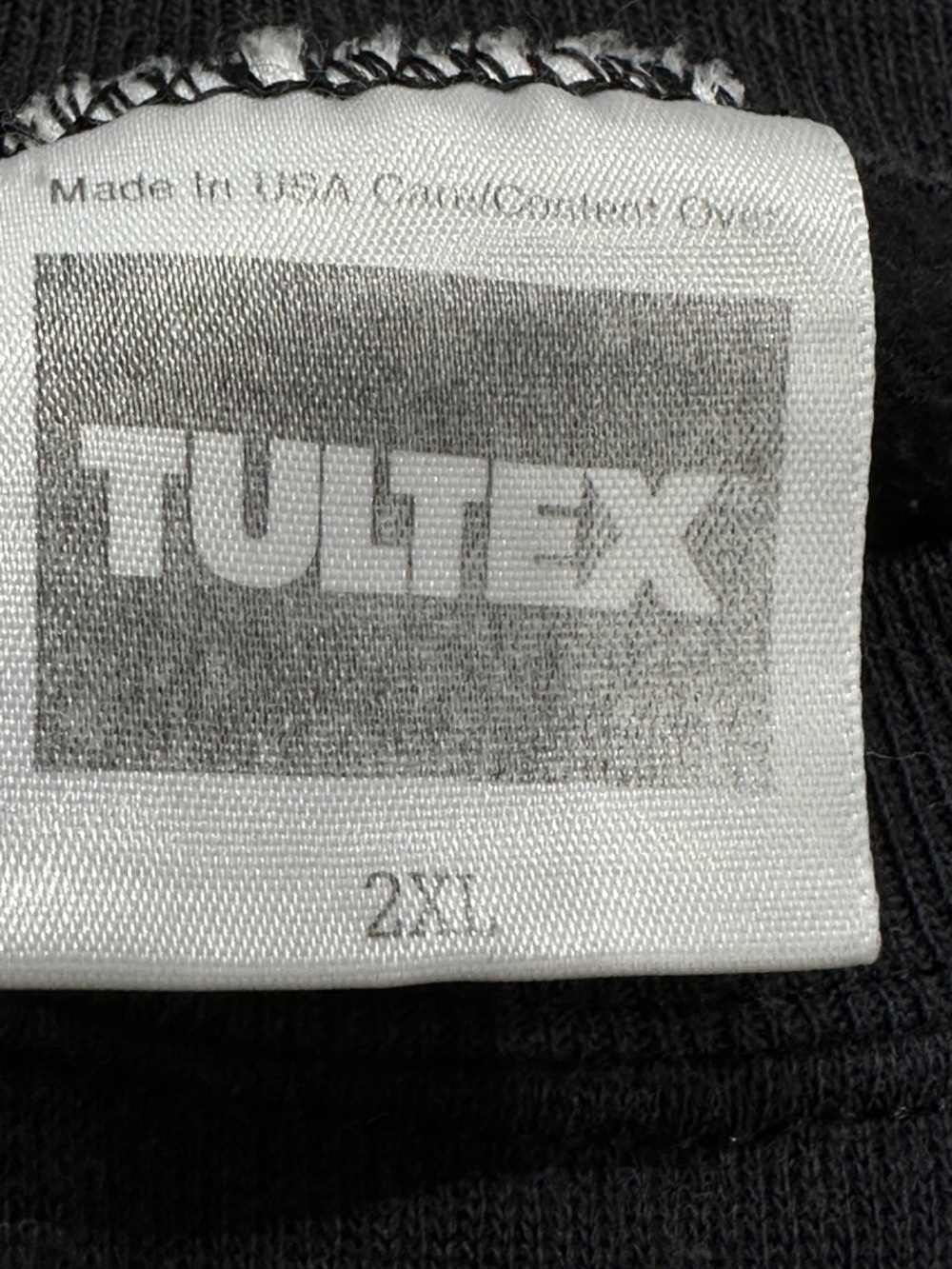 Tultex Sweatshirt 2XL Black Horse Puff Paint Art Western Coastal Cowgirl - Picture 10 of 12